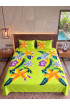 Hand Painted Rayon Bedsheet Set King Size Hand Painted Rayon Bedsheet Set King Size